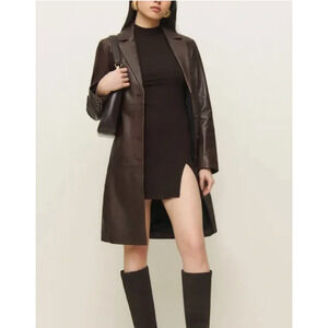 Reformation Skylar Mock Neck Rib Minidress Small Anthropologie NEW